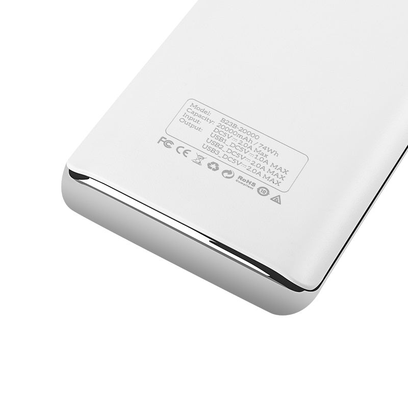 Power bank «B23B Flowed» 20000 mAh triple USB output