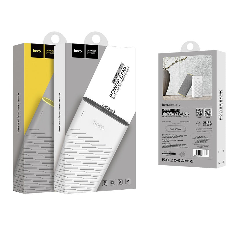 Power bank «B31 Rege» 20000 mAh dual USB output