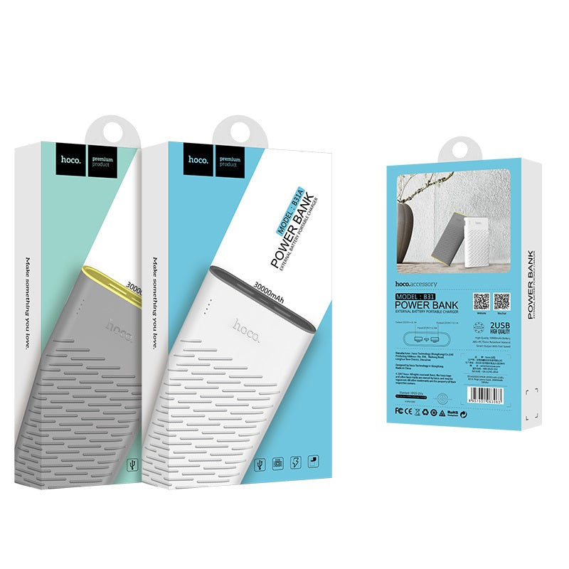Power bank «B31A Rege» 30000 mAh dual USB output