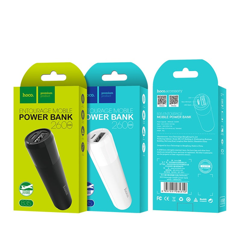 Power bank «B35 Entourage» 2600 mAh single USB output