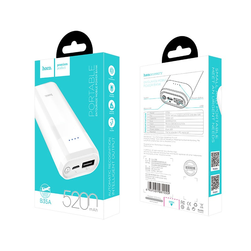 Power bank «B35A Entourage» 5200 mAh single USB output