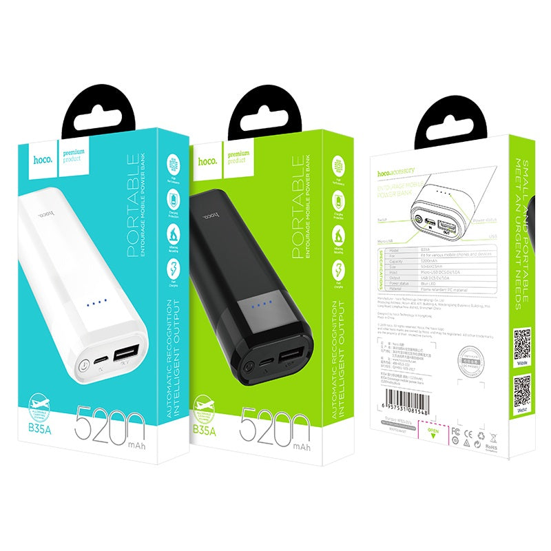Power bank «B35A Entourage» 5200 mAh single USB output