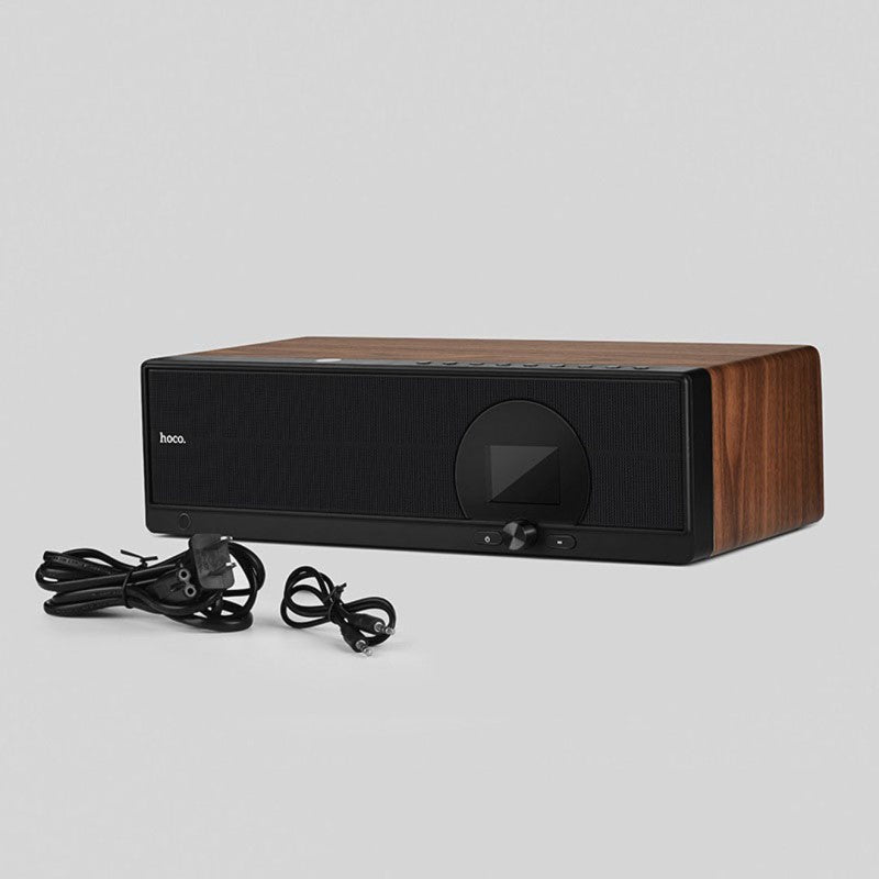 Speaker “BS13 Cobalt Wooden” tabletop wired and wireless