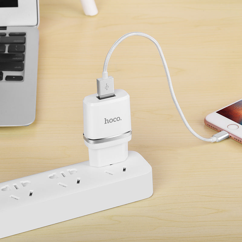 Wall charger “C11 Smart” EU plug single USB charging adapter