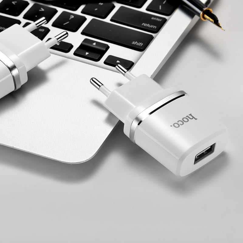 Wall charger “C11 Smart” EU plug single USB charging adapter
