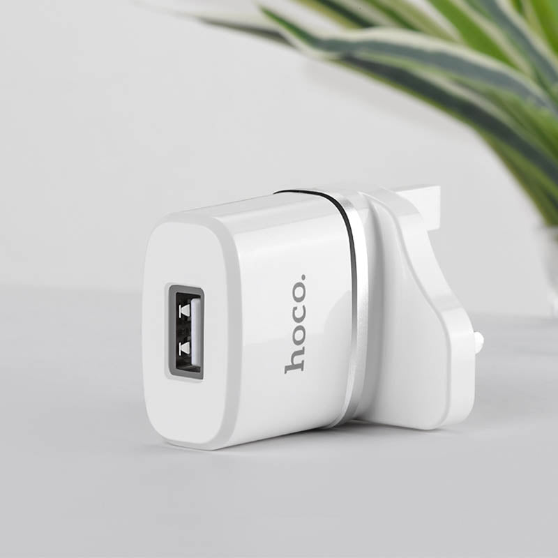 Wall charger “C11B Smart” UK plug single USB charging adapter