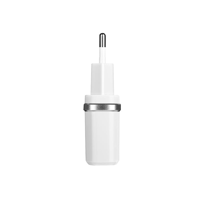 Wall charger “C12 Smart” EU plug double USB charging adapter