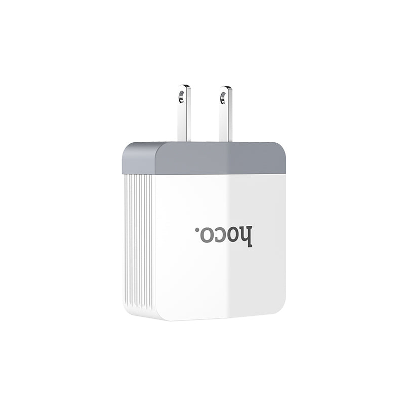 Wall charger “C13B” US plug dual USB charging adapter