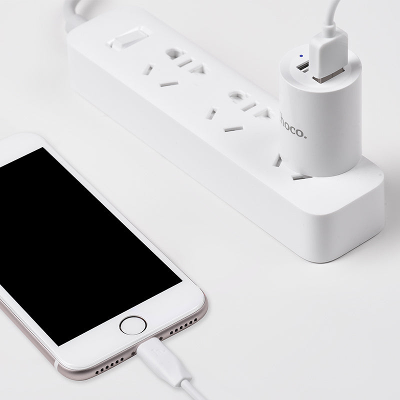 Wall charger “C14 Elite” US plug dual USB LED indicator