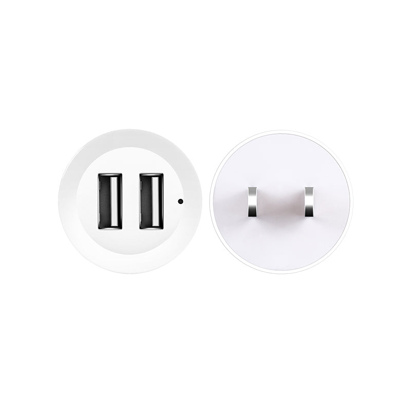 Wall charger “C14 Elite” US plug dual USB LED indicator