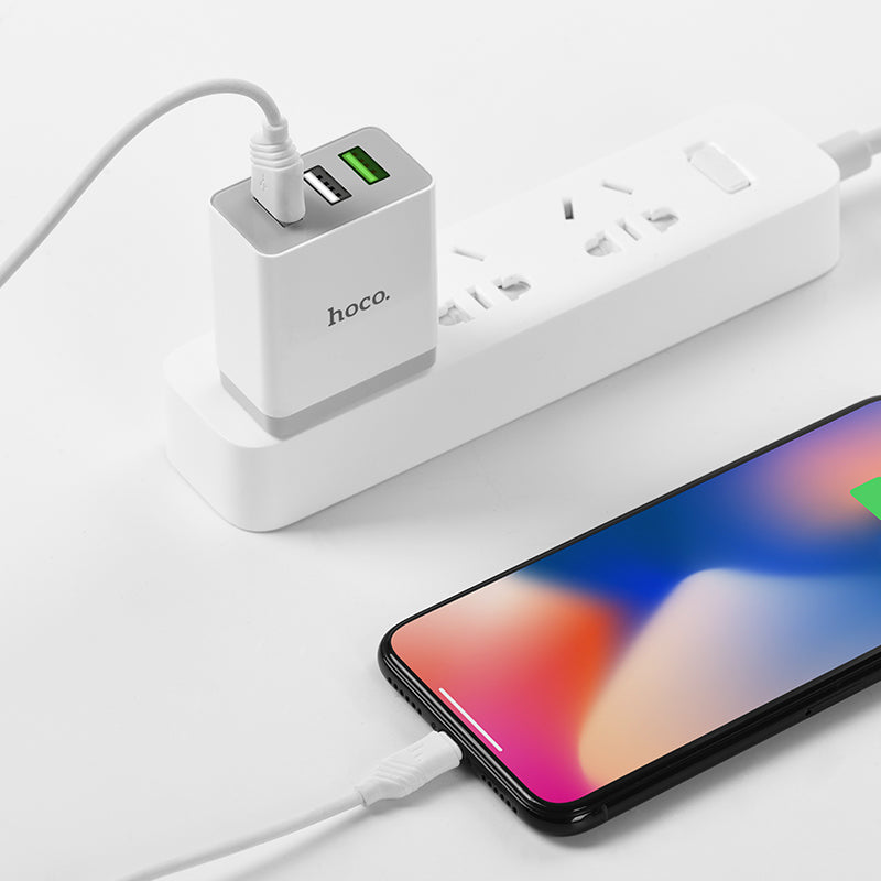 Wall charger “C24B Bele” QC3.0 three USB quick charging