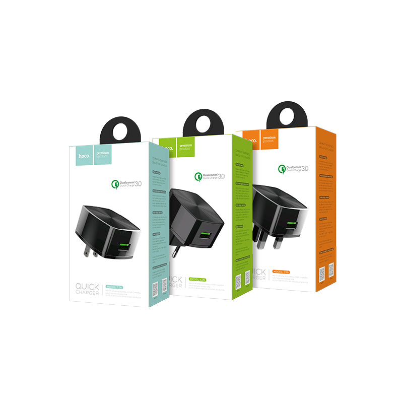Wall charger “C26 Mighty power” QC3.0 single USB charging adapter