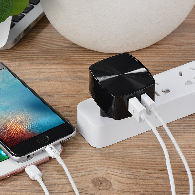 Wall charger “C26A Mighty power” dual USB charging adapter