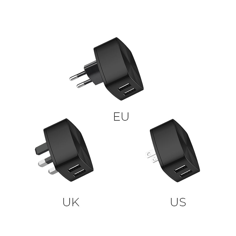 Wall charger “C26A Mighty power” dual USB charging adapter