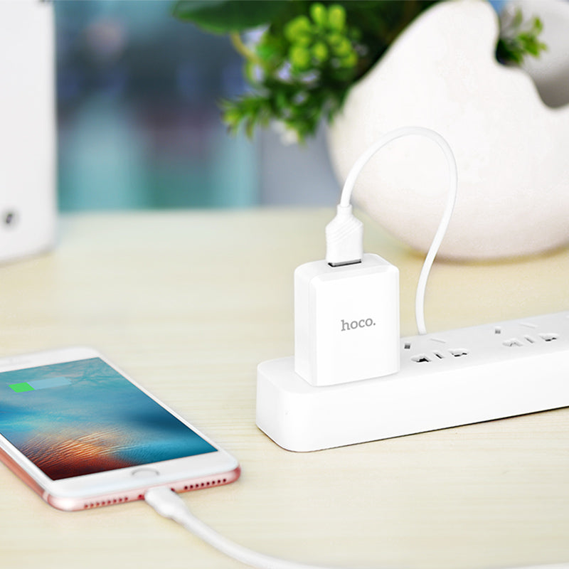 Wall charger “C27 Vigorous”  US plug single USB charging adapter