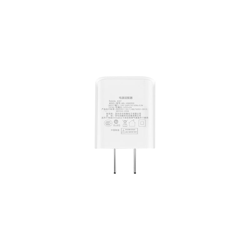 Wall charger “C27 Vigorous”  US plug single USB charging adapter