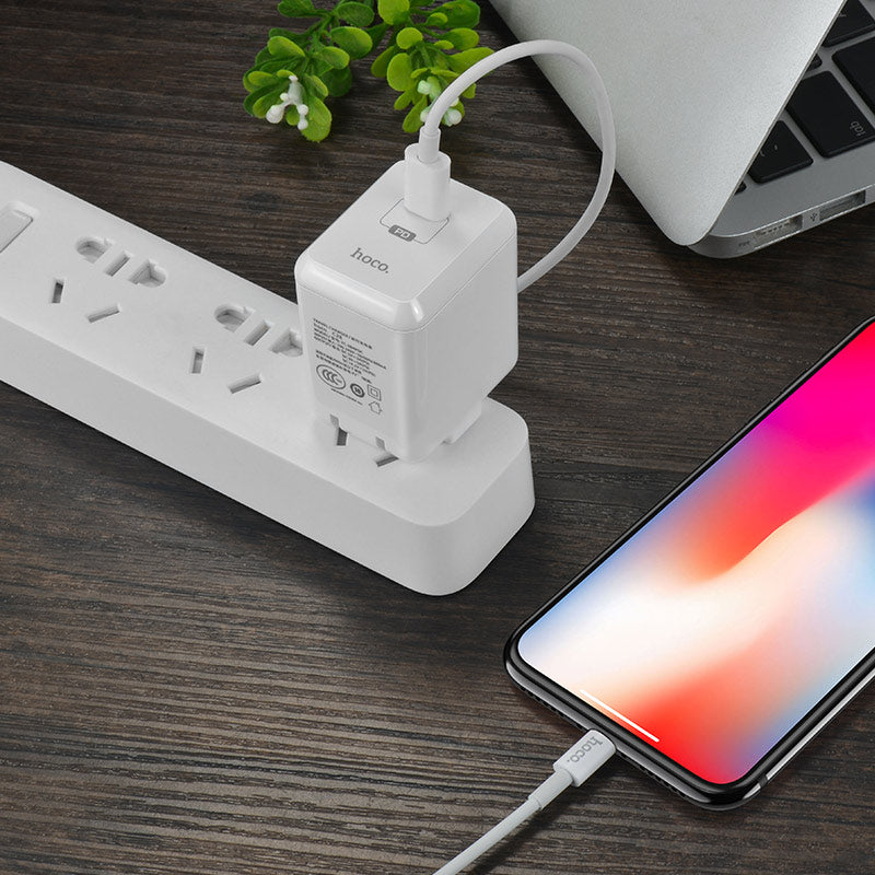 Wall charger “C28 Auspicious” US plug single Type-C set with cable