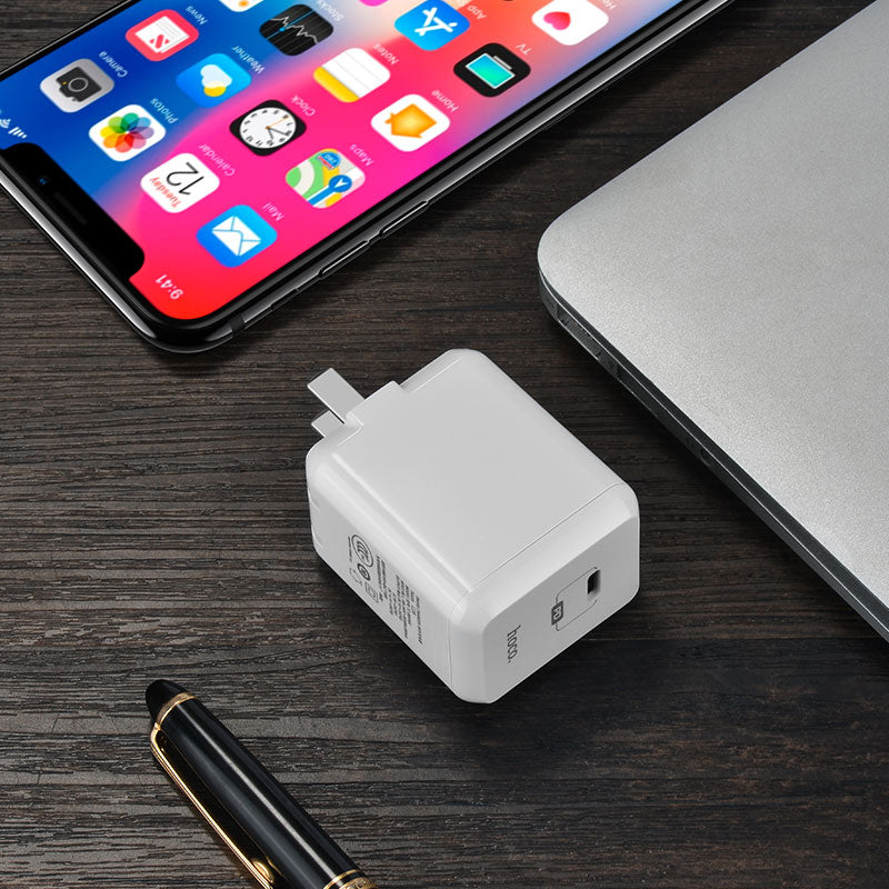 Wall charger “C28 Auspicious” US plug single Type-C set with cable