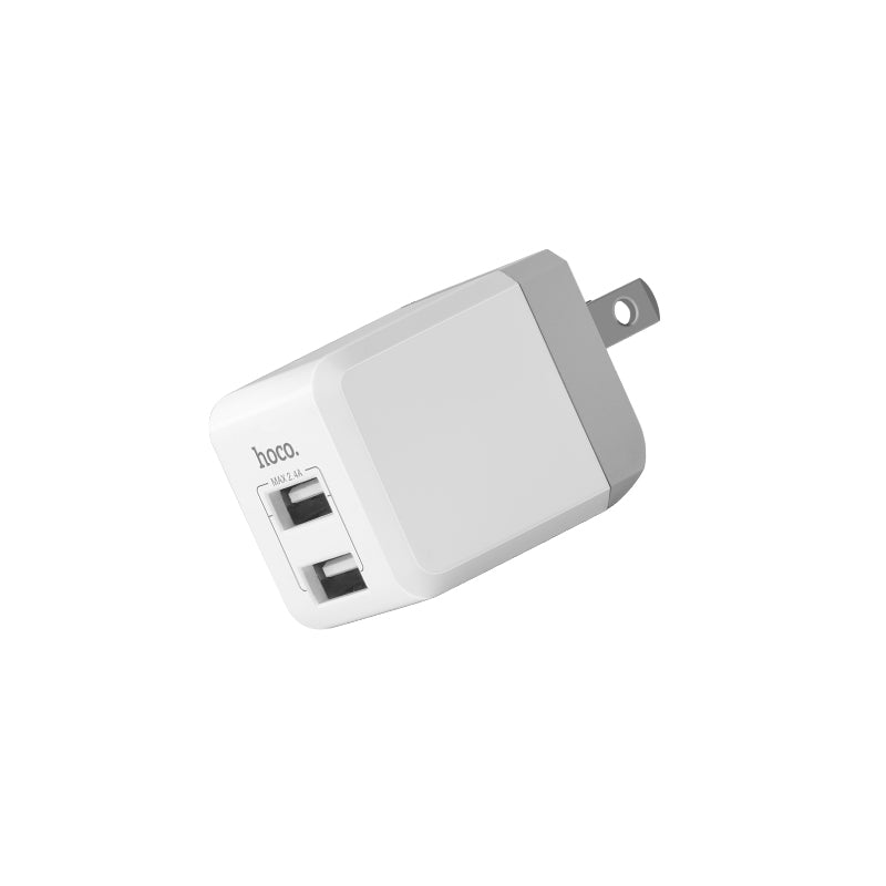 Wall charger “C30 Sincere” folding US plug dual USB