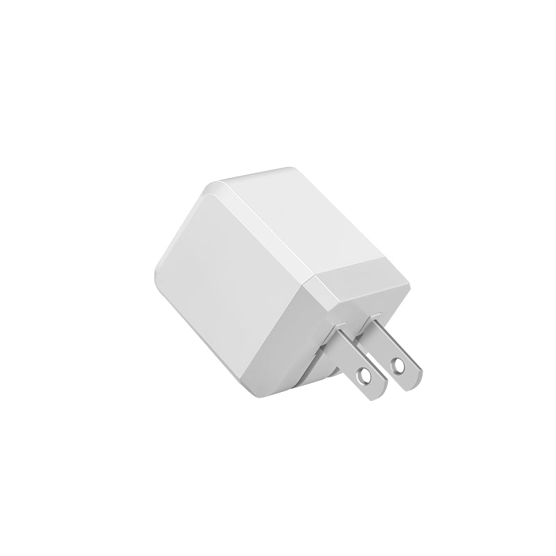 Wall charger “C30 Sincere” folding US plug dual USB