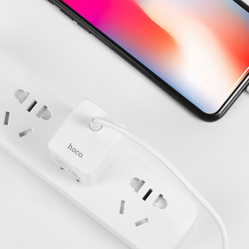 Wall charger “C31 PD” adapter with built-in Lightning cable