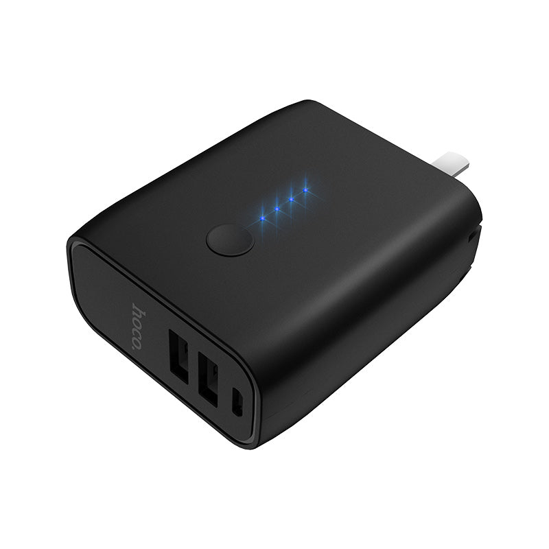 Wall charger “C36 Wellspring” dual USB built-in power bank 5000 mAh