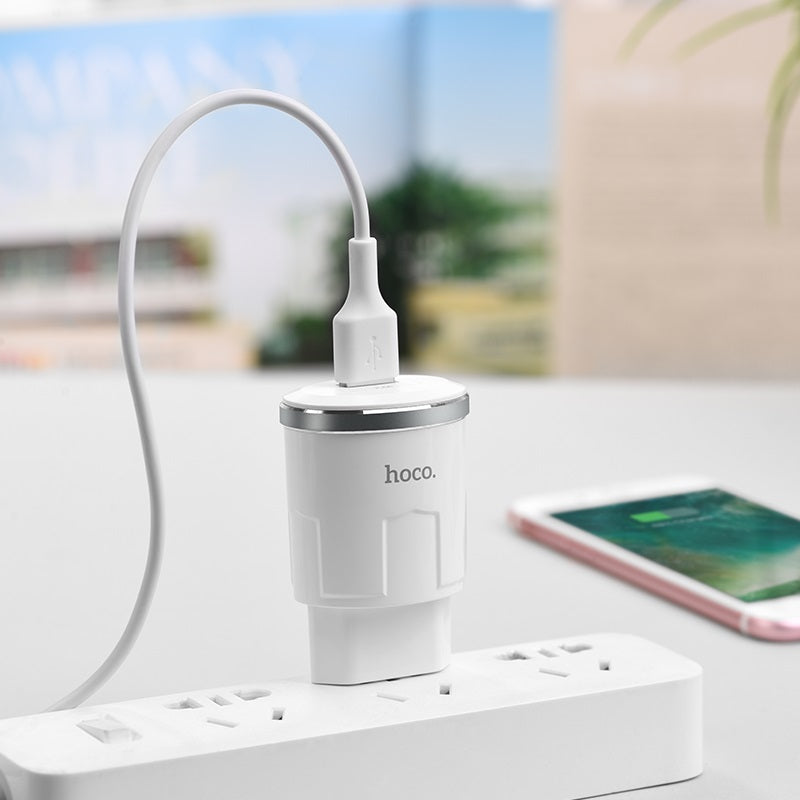 Wall charger “C37A Thunder power” EU single USB charging adapter