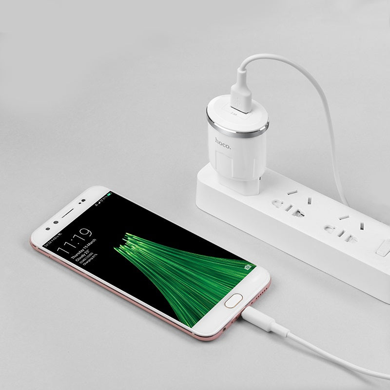 Wall charger “C37A Thunder power” EU single USB charging adapter