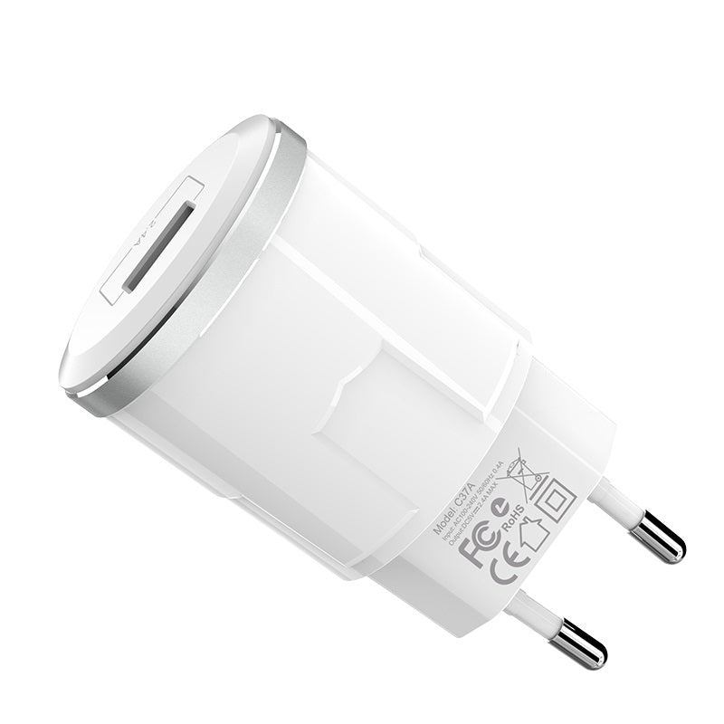 Wall charger “C37A Thunder power” EU single USB charging adapter