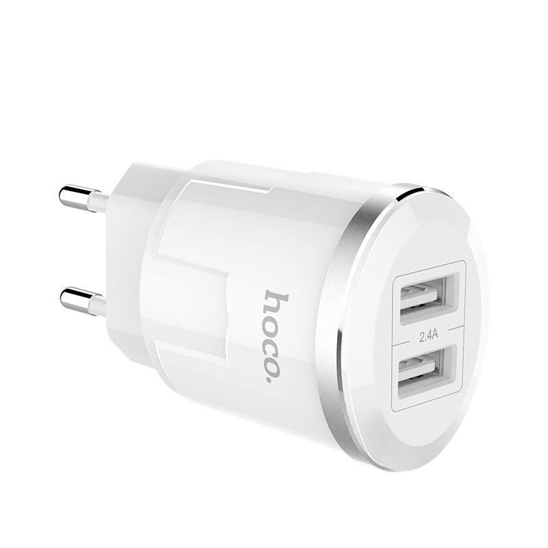 Wall charger “C38A Thunder power” EU dual USB charging adapter