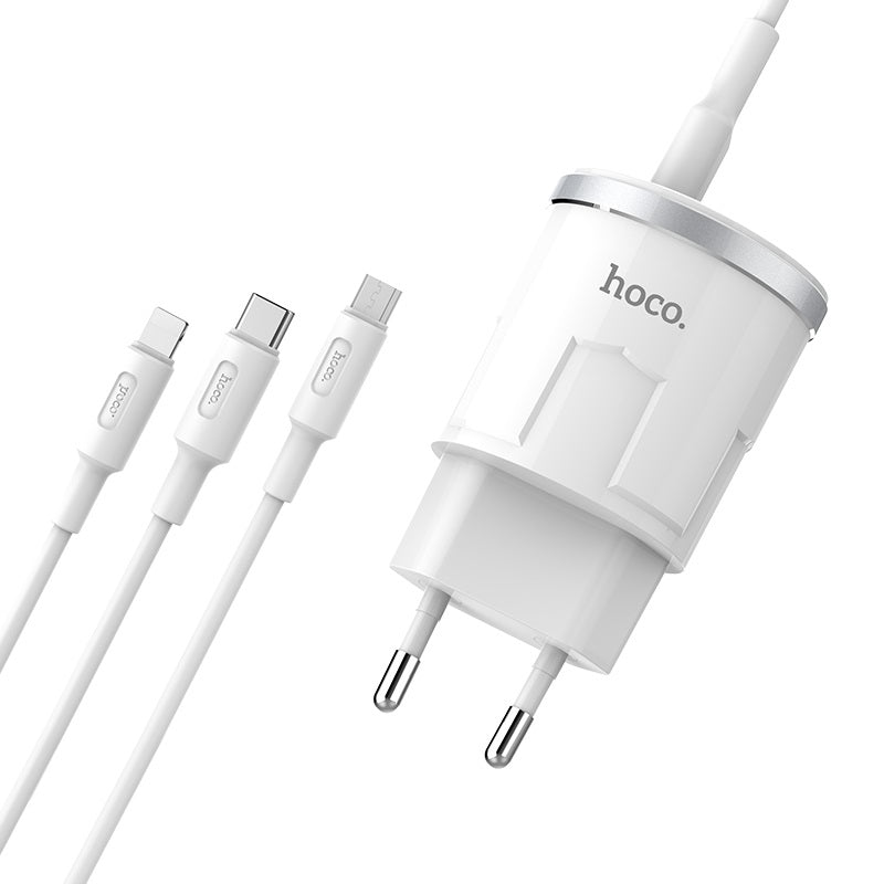 Wall charger “C38A Thunder power” EU dual USB charging adapter