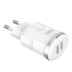 Wall charger “C38A Thunder power” EU dual USB charging adapter