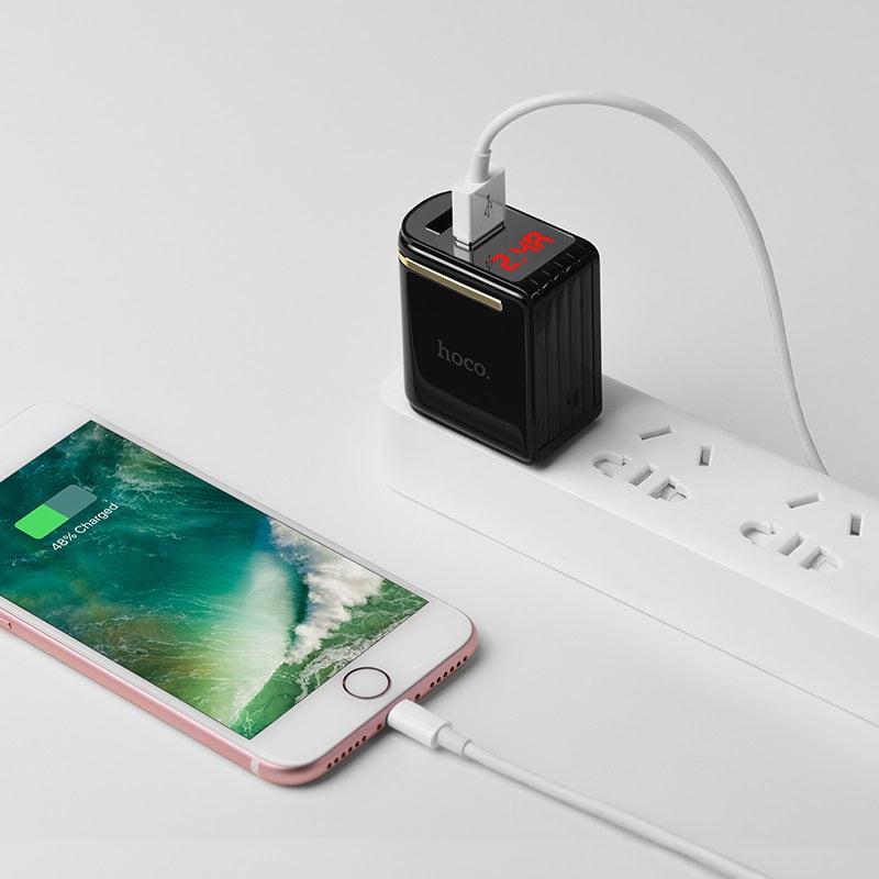 Wall charger “C39 Enchanting” US dual USB charging adapter