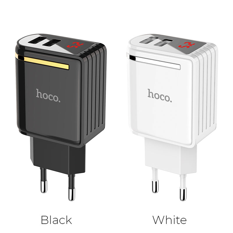 Wall charger “C39A Enchanting” EU dual USB charging adapter