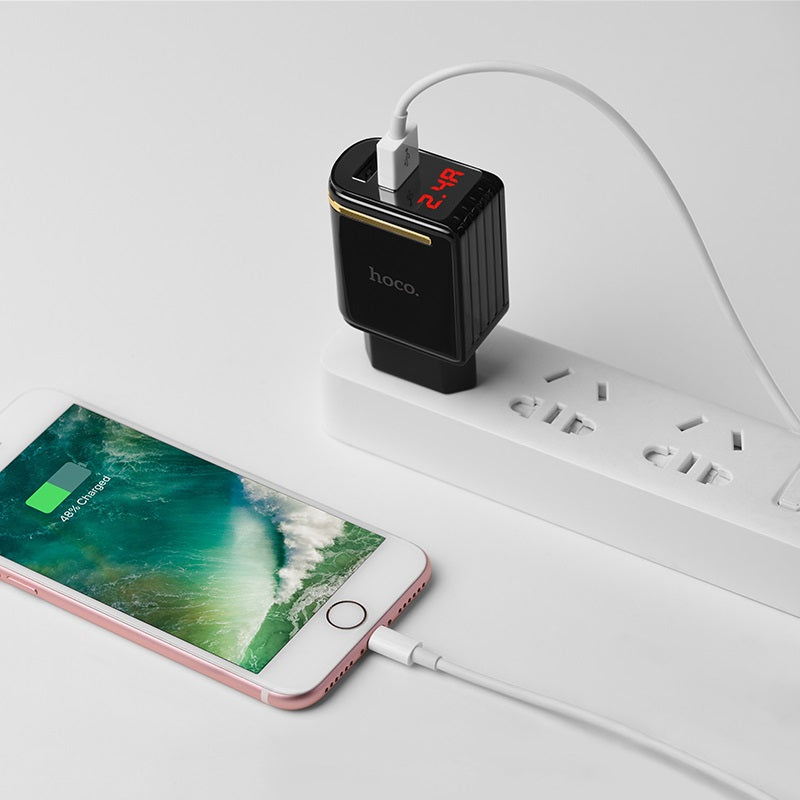 Wall charger “C39A Enchanting” EU dual USB charging adapter