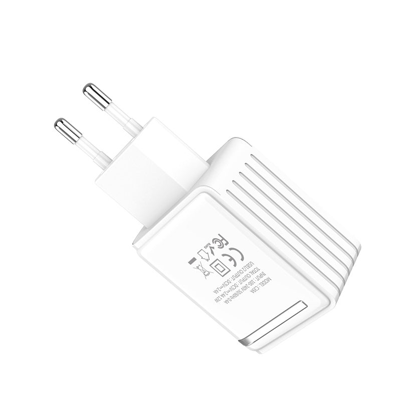 Wall charger “C39A Enchanting” EU dual USB charging adapter