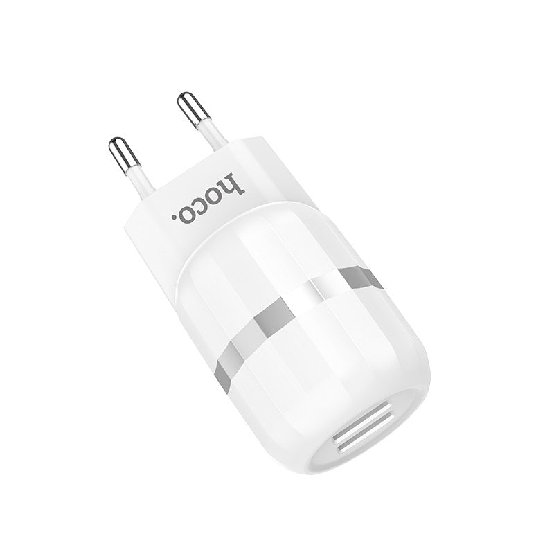 Wall charger “C41A Wisdom” EU dual USB charging adapter