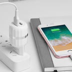Wall charger “C41A Wisdom” EU dual USB charging adapter