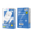 Wall charger “C41A Wisdom” EU dual USB charging adapter