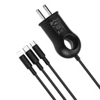 Wall charger “C44 Plentiful” US charging adapter with built-in wire