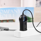 Wall charger “C44 Plentiful” US charging adapter with built-in wire