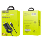 Wall charger “C44 Plentiful” US charging adapter with built-in wire