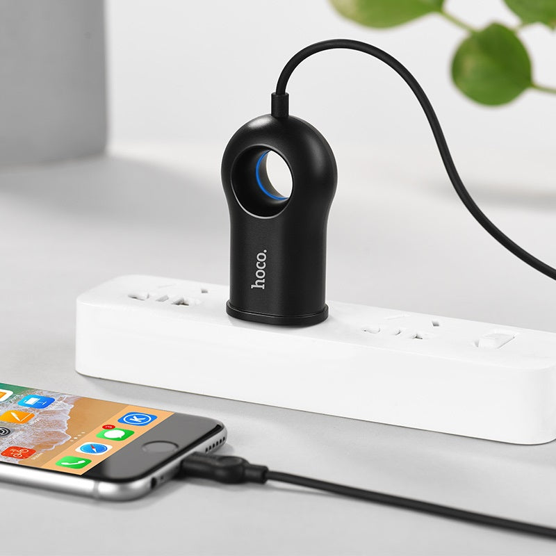 Wall charger “C44 Plentiful” US charging adapter with built-in wire