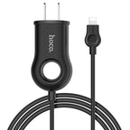 Wall charger “C44 Plentiful” US charging adapter with built-in wire