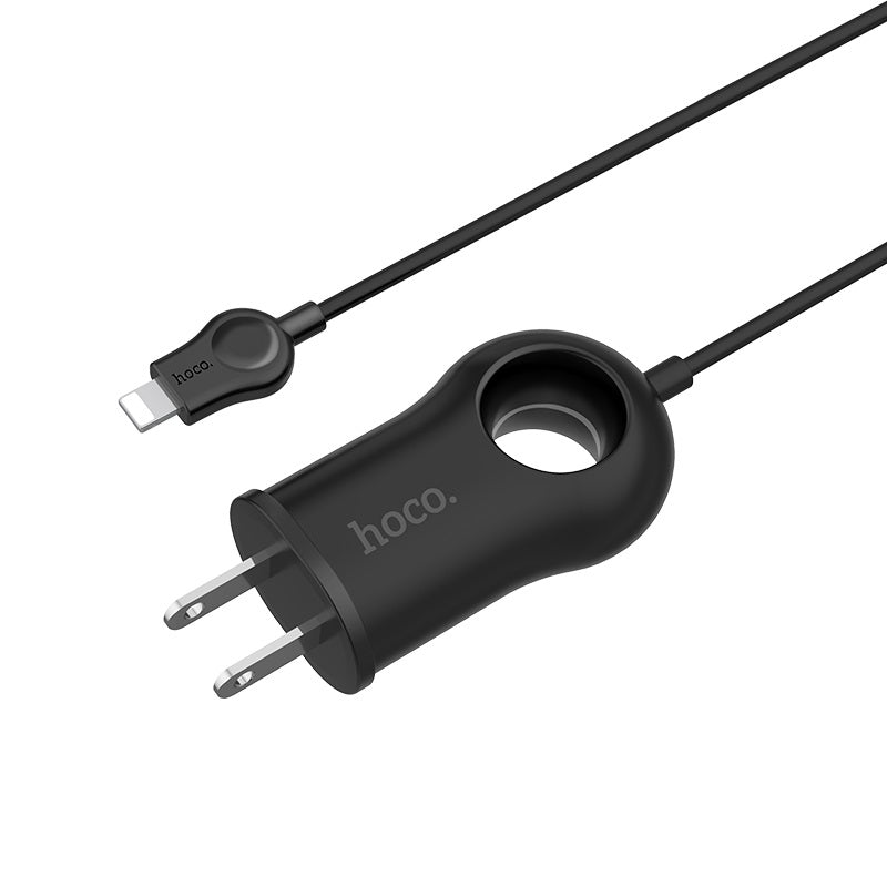 Wall charger “C44 Plentiful” US charging adapter with built-in wire