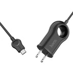 Wall charger “C44 Plentiful” US charging adapter with built-in wire