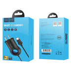 Wall charger “C44 Plentiful” US charging adapter with built-in wire