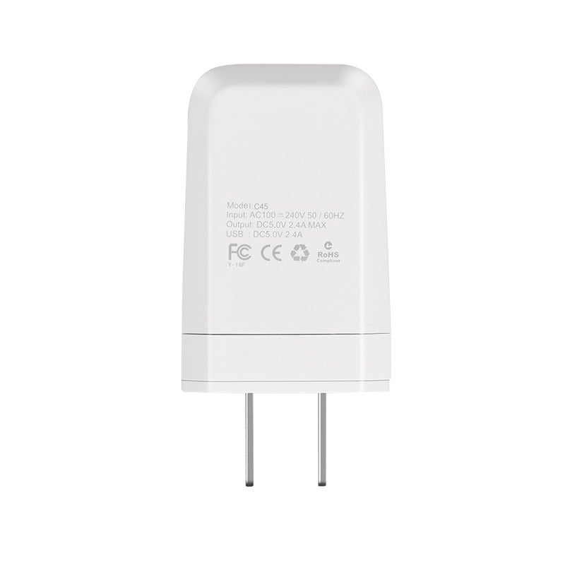 Wall charger “C45 Cool rotary” US / EU / UK charging adapter