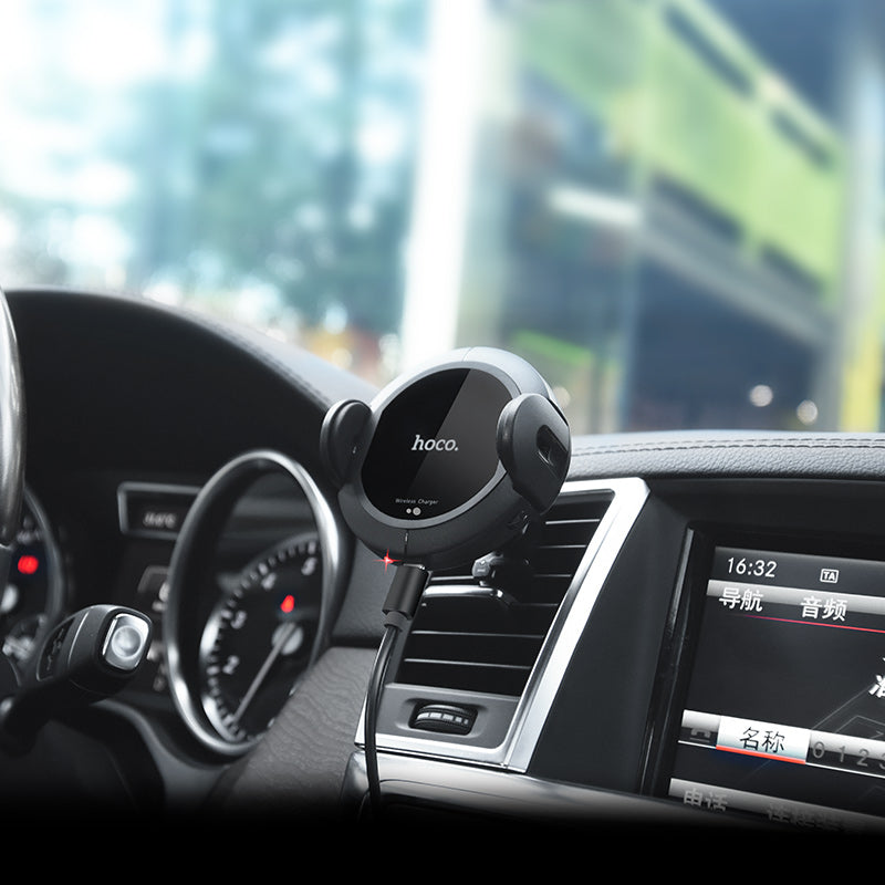 Car wireless charger «CA35» clip air outlet and suction base