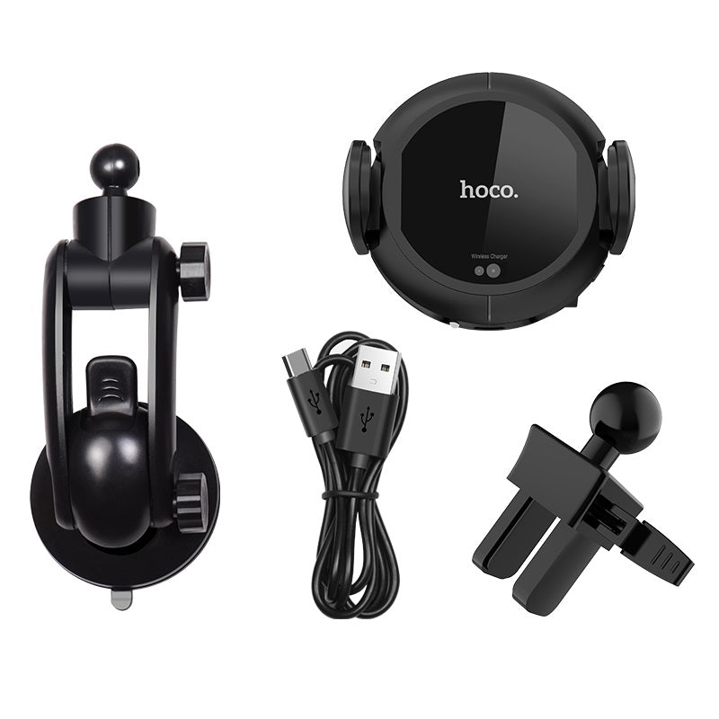 Car wireless charger «CA35» clip air outlet and suction base